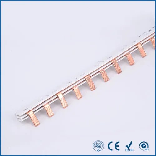 C45 2P Pin Copper Comb Busbar for MCB