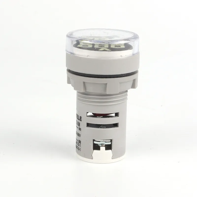 Voltage meter - Circular - large screen  White