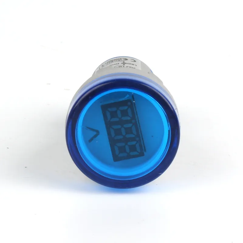 Voltage meter - Circular - Small screen  Blue