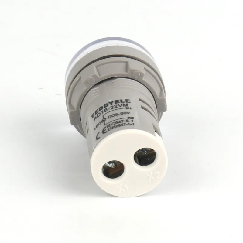 Voltage meter - Circular - Small screen  White