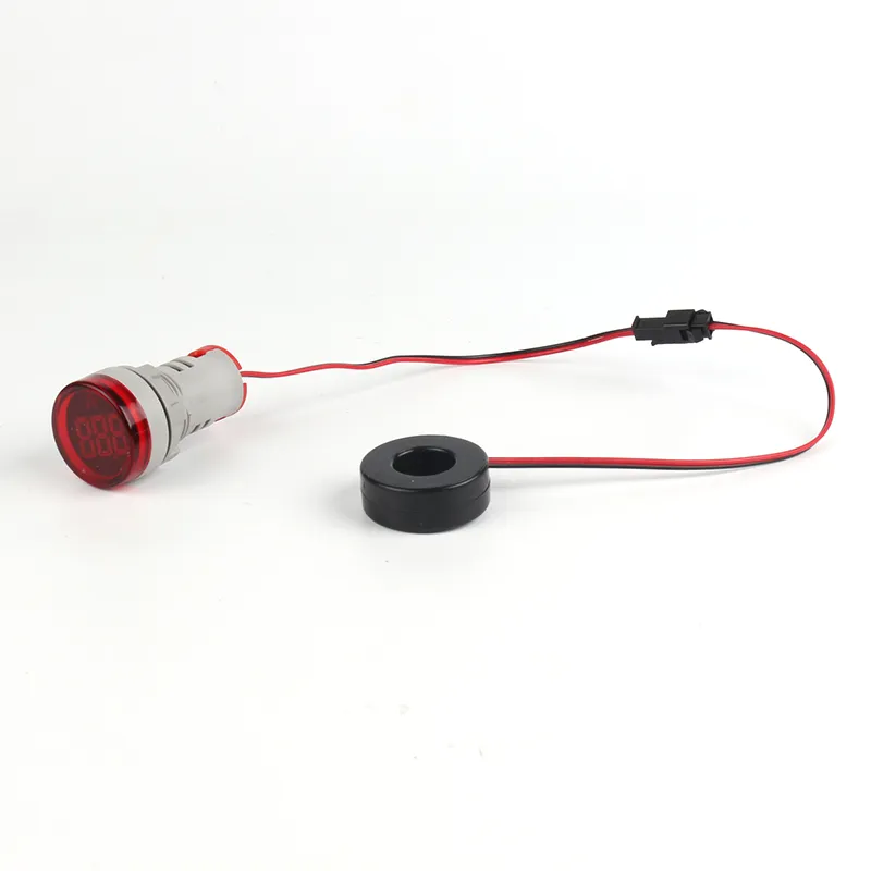 Ammeter - Circular  Red