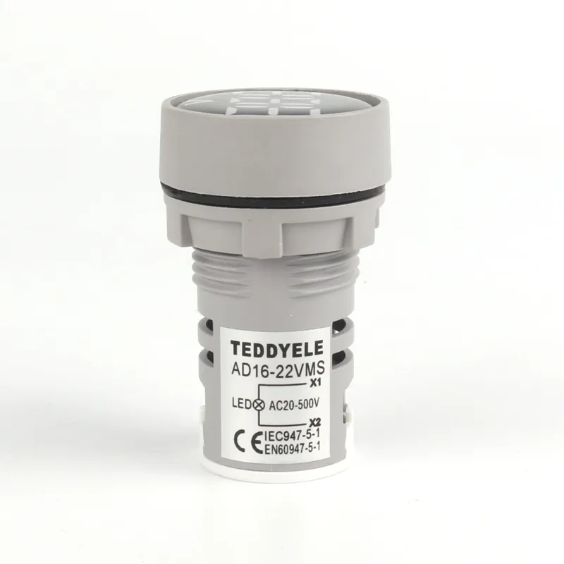 Voltage meter - Circular - Crystal screen  White