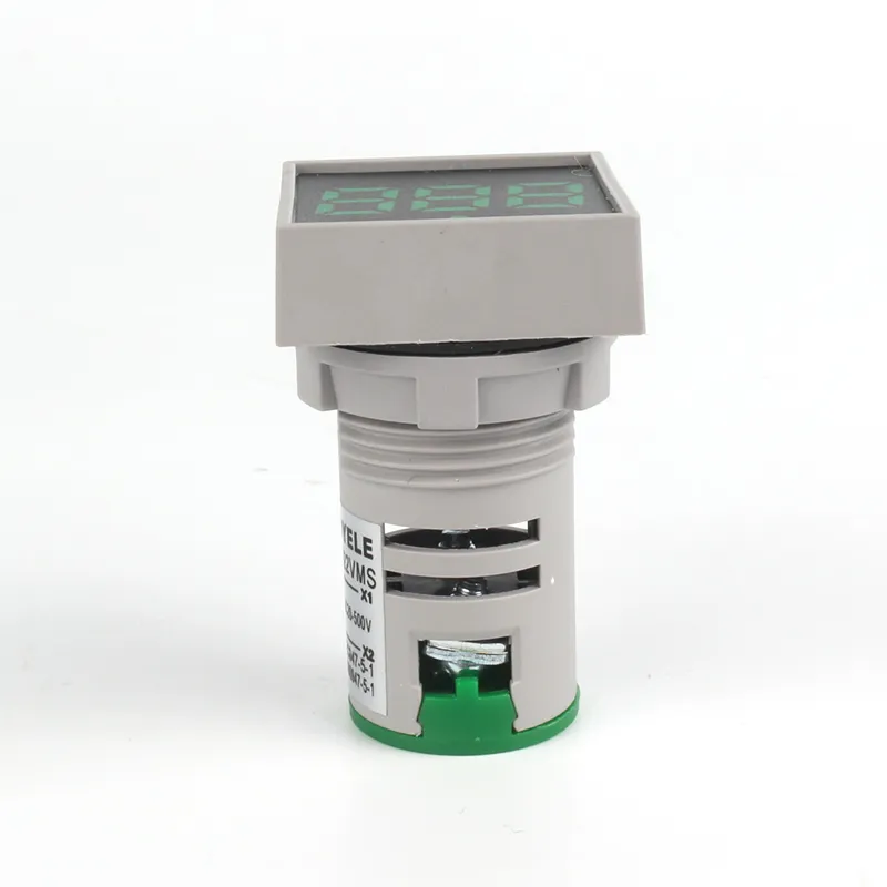 Voltage Meters - Square Green