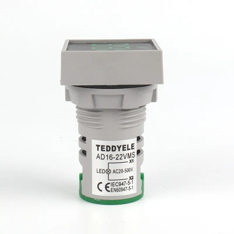 Voltage Meters - Square Green