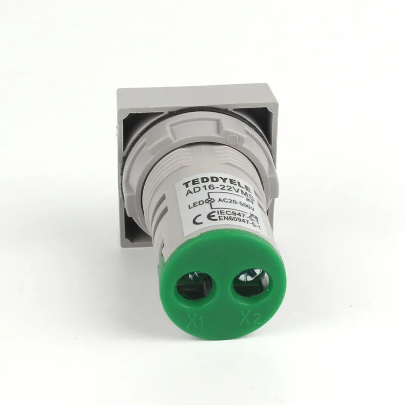 Voltage Meters - Square Green