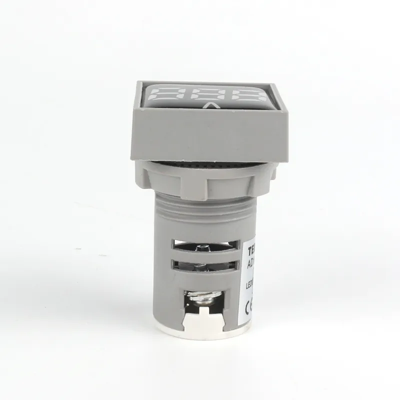 Voltmeter - Square - Crystal Screen White