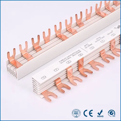 Insulated FORK type busbar 4P