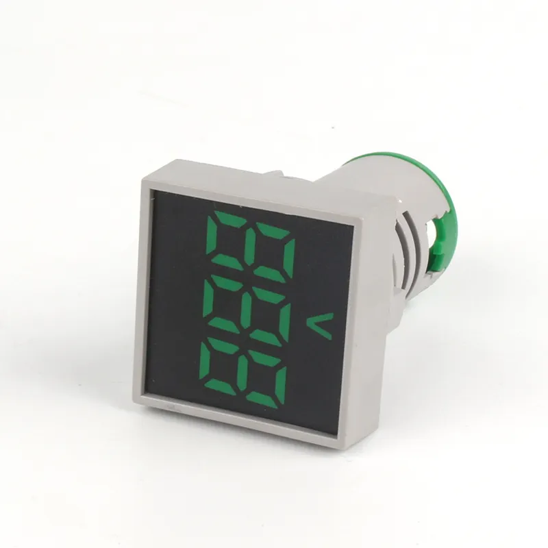 Voltage Meters - Square Green