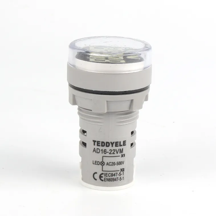 Voltage meter - Circular - large screen  White