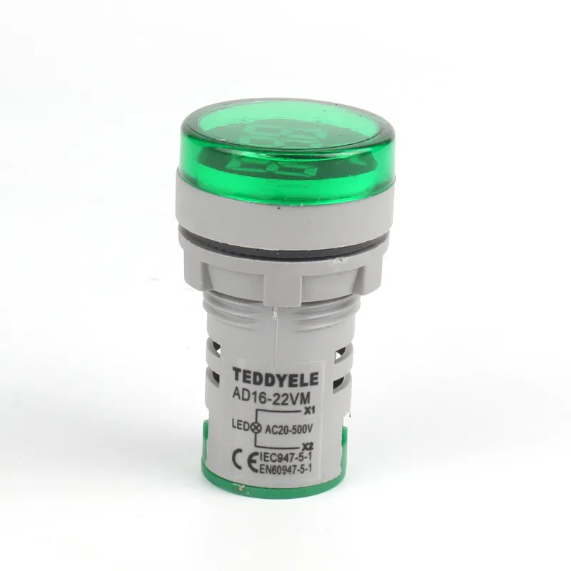 Voltage meter - Circular - large screen  Green