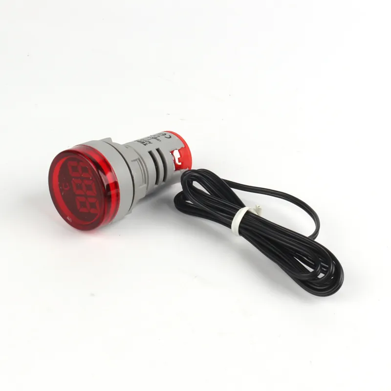 Temperature Display - Circular  Red